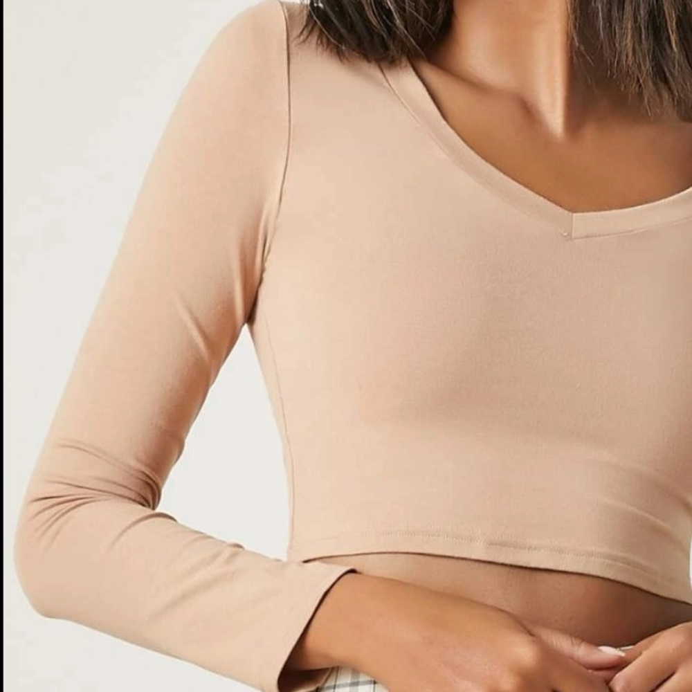 Solid Crop Top - image 4